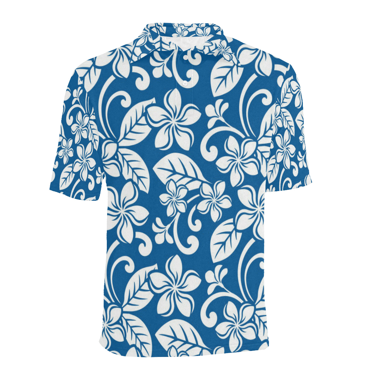 Plumeria Pattern Print Design PM013 Men Polo Shirt