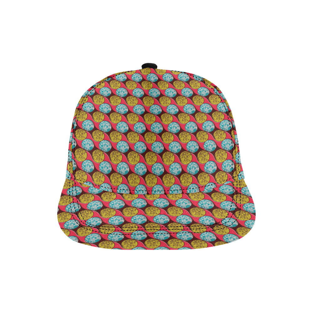 African Fashion Print Pattern Snapback Cap