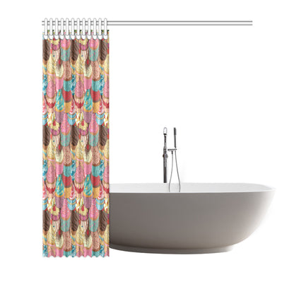 Cupcake Pattern Print Design CP01 Shower Curtain