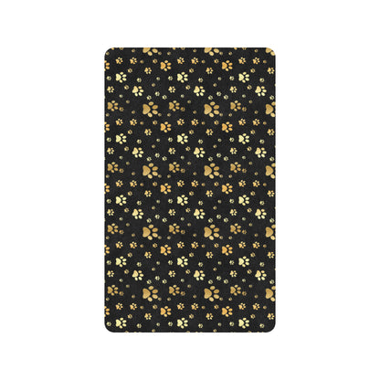 Paw Gold Print Rubber Doormat