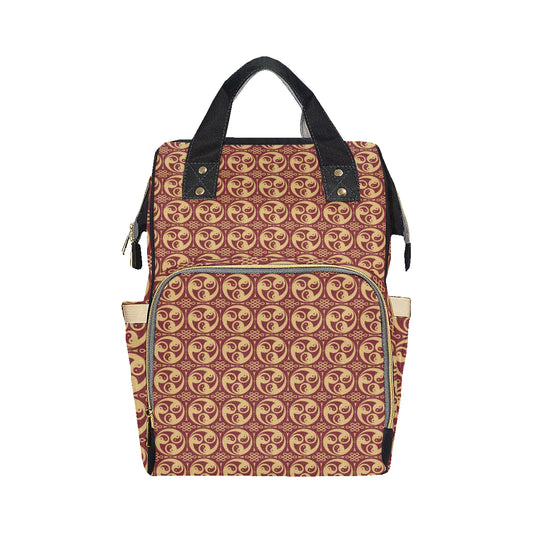 Yin Yang Style Pattern Design Print Diaper Bag Backpack
