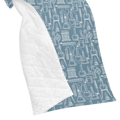 Chemical Pattern Print Design 05 Premium Quilt