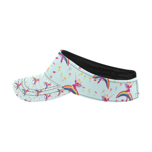 Fairy with Rainbow Print Pattern Unisex Sun Visor
