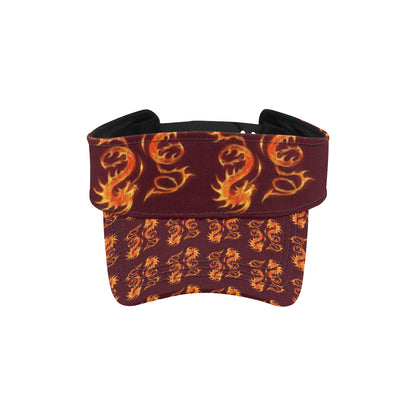 Dragons Fire Design Unisex Sun Visor