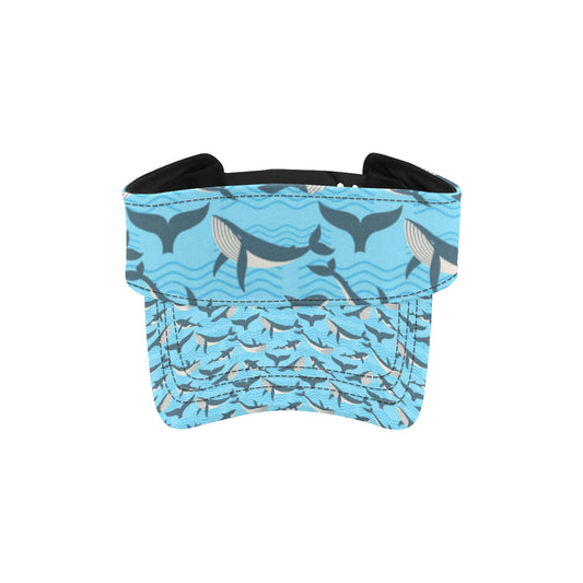 Whale Pattern Design Themed Print Unisex Sun Visor