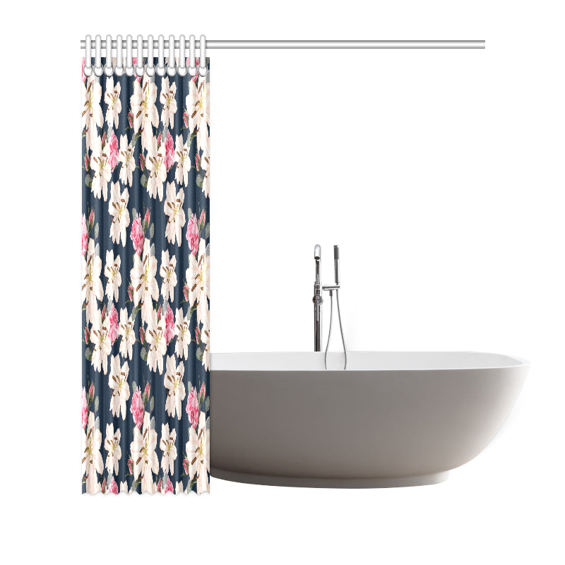 Lily Pattern Print Design LY04 Shower Curtain