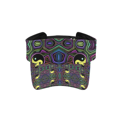Yin Yang Neon Color Design Print Unisex Sun Visor