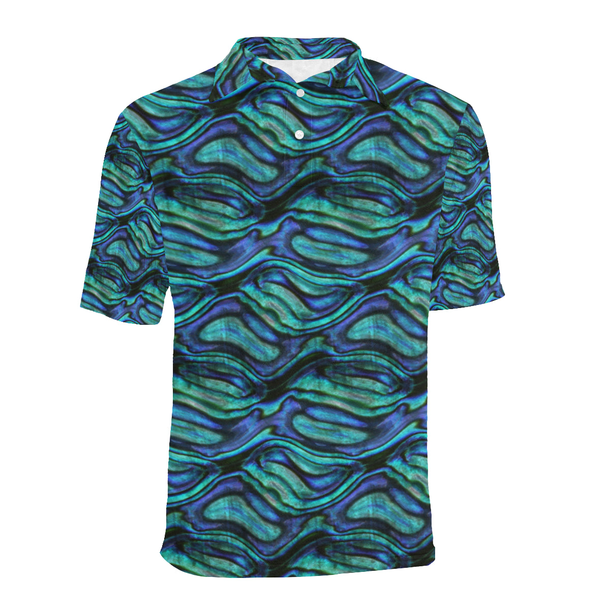 Abalone Pattern Print Design 02 Men Polo Shirt
