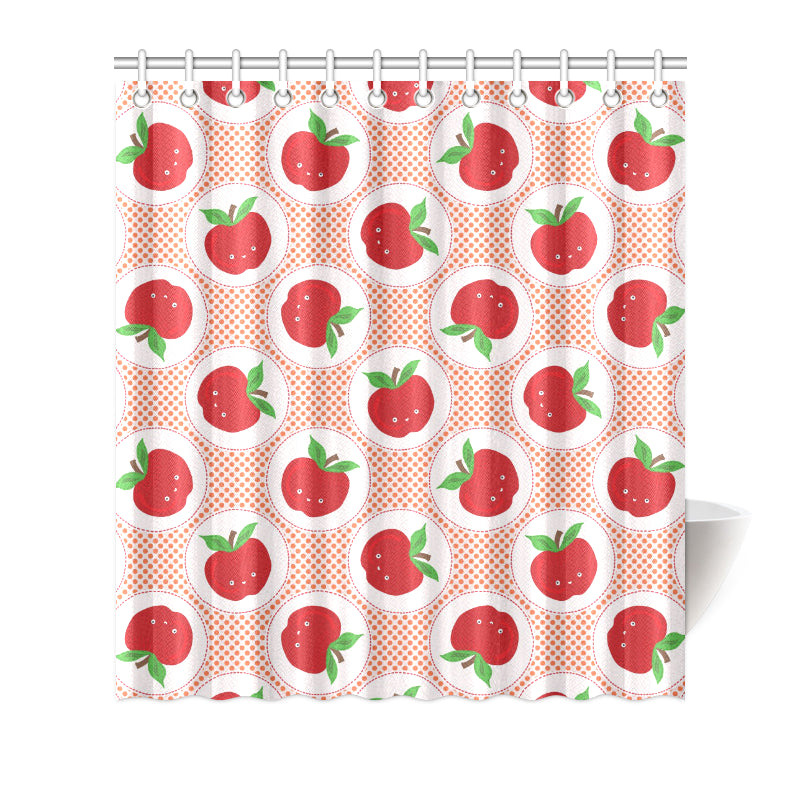 Apple Pattern Print Design AP08 Shower Curtain