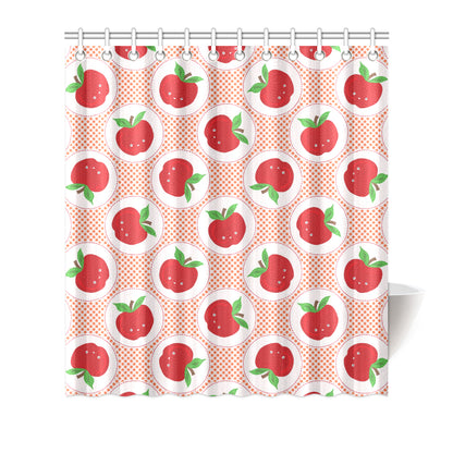 Apple Pattern Print Design AP08 Shower Curtain