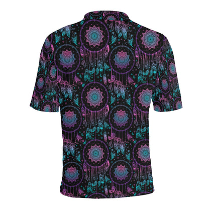 Dream catcher boho mandala Men Polo Shirt