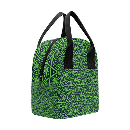 Shamrock Themed Print Insulated Lunch Bag