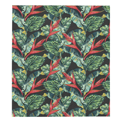 Bird Of Paradise Pattern Print Design BOP06 Premium Quilt