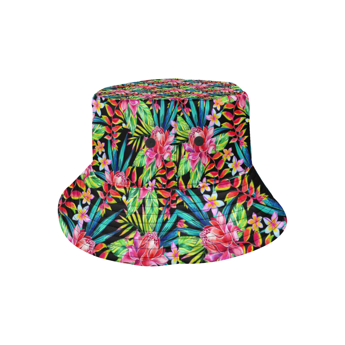 Heliconia Pattern Print Design HL02 Unisex Bucket Hat