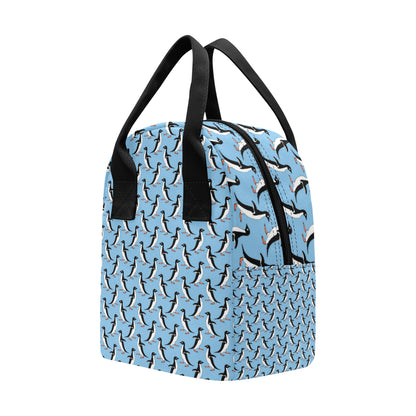 Penguin Dance Pattern Insulated Lunch Bag
