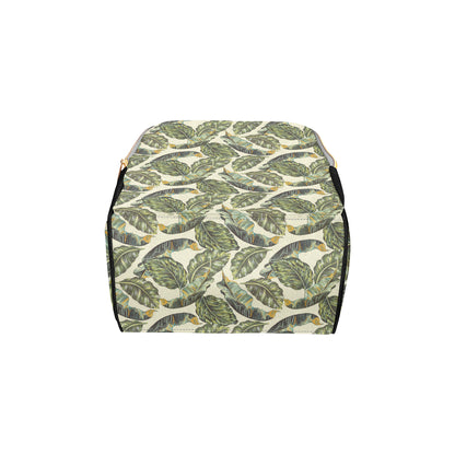 Banana Leaf Pattern Print Design BL08 Diaper Bag Backpack