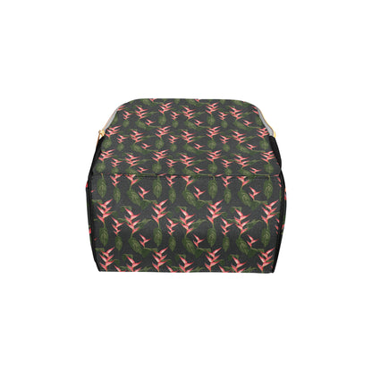Heliconia Pattern Print Design HL07 Diaper Bag Backpack