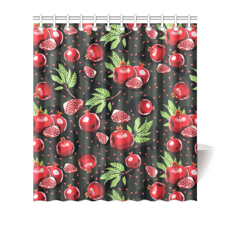 Pomegranate Pattern Print Design PG06 Shower Curtain