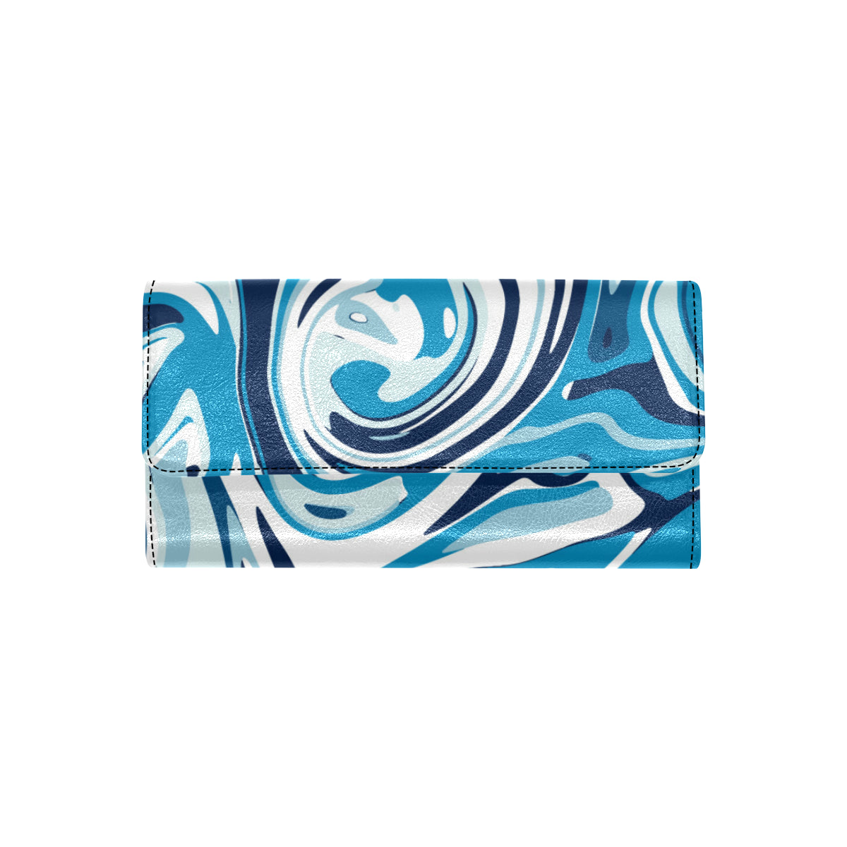 Liquid Pattern Print Design 05 Women's Trifold Wallet