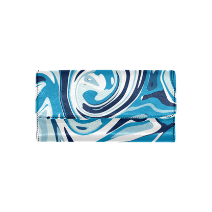 Liquid Pattern Print Design 05 Women's Trifold Wallet