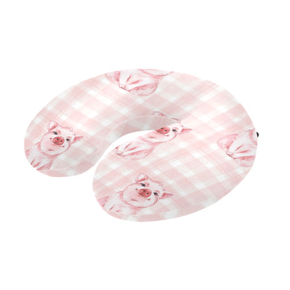 Pig Baby Pattern Print Design 01 U-Shaped Travel Neck Pillow