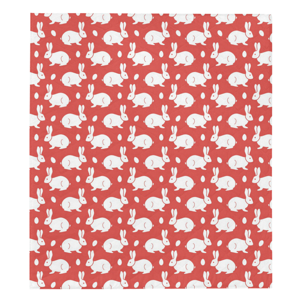Rabbit Pattern Print Design RB017 Premium Quilt