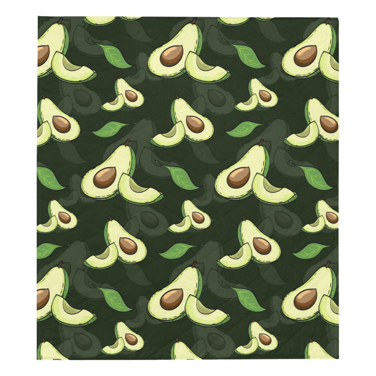 Avocado Pattern Print Design AC07 Premium Quilt