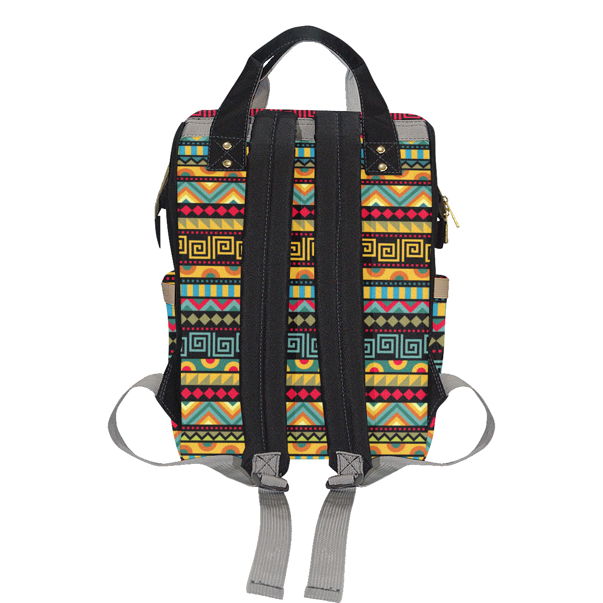 African Pattern Print Design 03 Diaper Bag Backpack