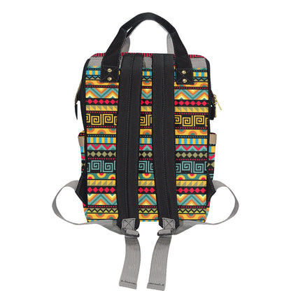 African Pattern Print Design 03 Diaper Bag Backpack