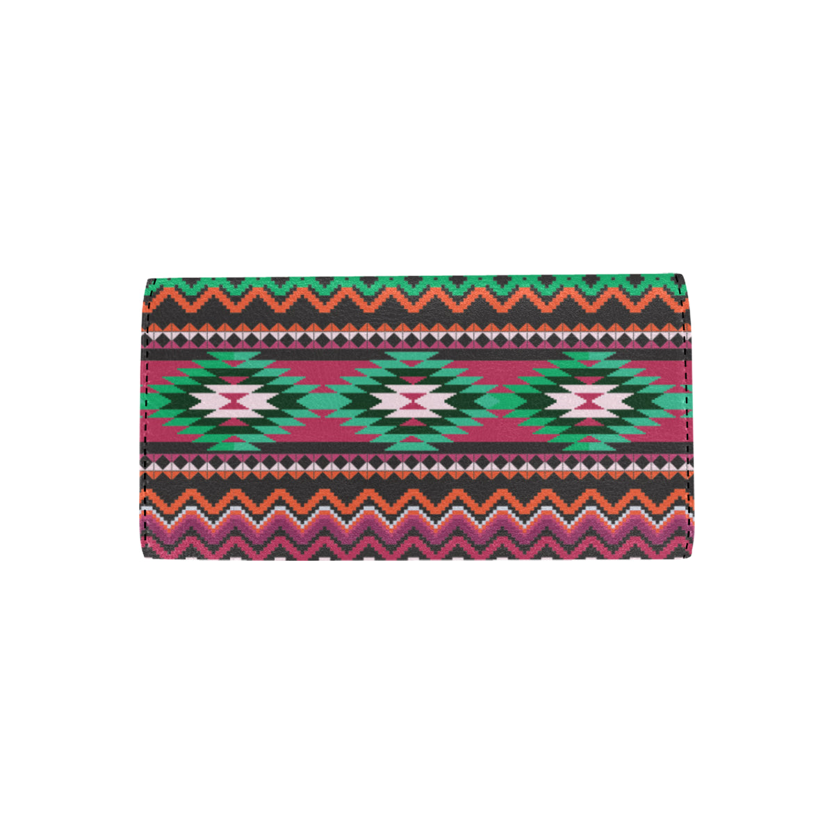 Mexican Pattern Print Design 01 Women's Trifold Wallet