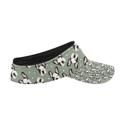 Boston Terrier Pattern Print Design 05 Unisex Sun Visor