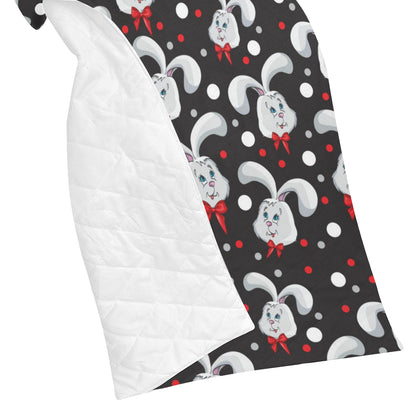 Rabbit Pattern Print Design RB012 Premium Quilt
