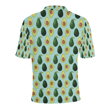 Avocado Pattern Print Design 04 Men Polo Shirt