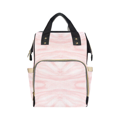Marble Pattern Print Design 03 Diaper Bag Backpack