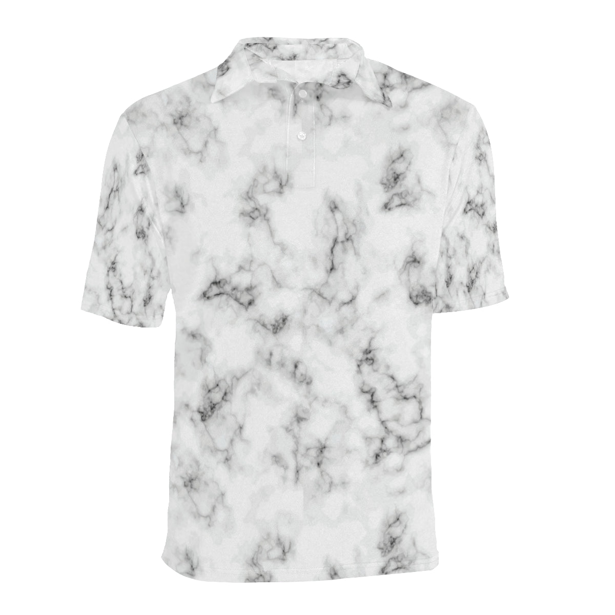Marble Pattern Print Design 01 Men Polo Shirt