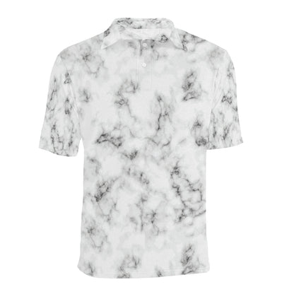 Marble Pattern Print Design 01 Men Polo Shirt