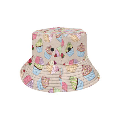 Cupcake Pattern Print Design CP06 Unisex Bucket Hat