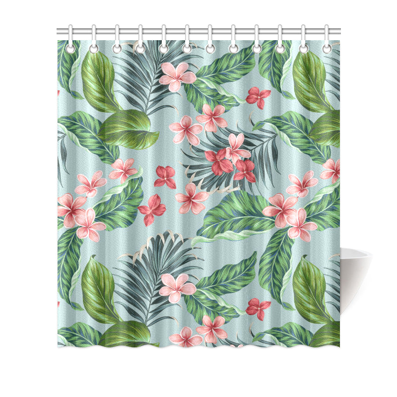 Plumeria Pattern Print Design PM027 Shower Curtain