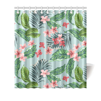 Plumeria Pattern Print Design PM027 Shower Curtain