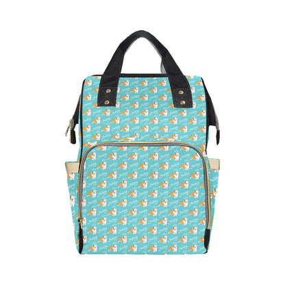 Bulldogs Pattern Print Design 05 Diaper Bag Backpack