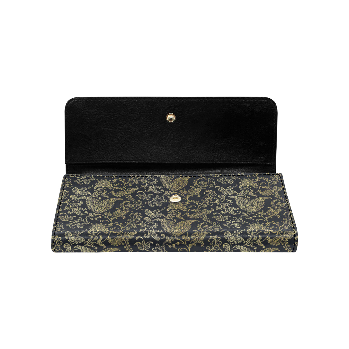 Brocade Pattern Print Design 04 Women's Trifold Wallet