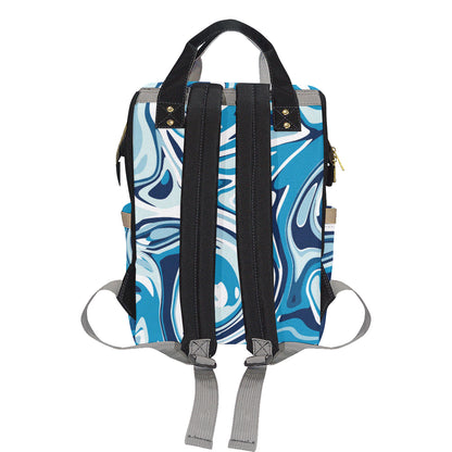 Liquid Pattern Print Design 05 Diaper Bag Backpack