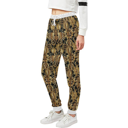 Steampunk Gear Design Themed Print Unisex Sweatpants