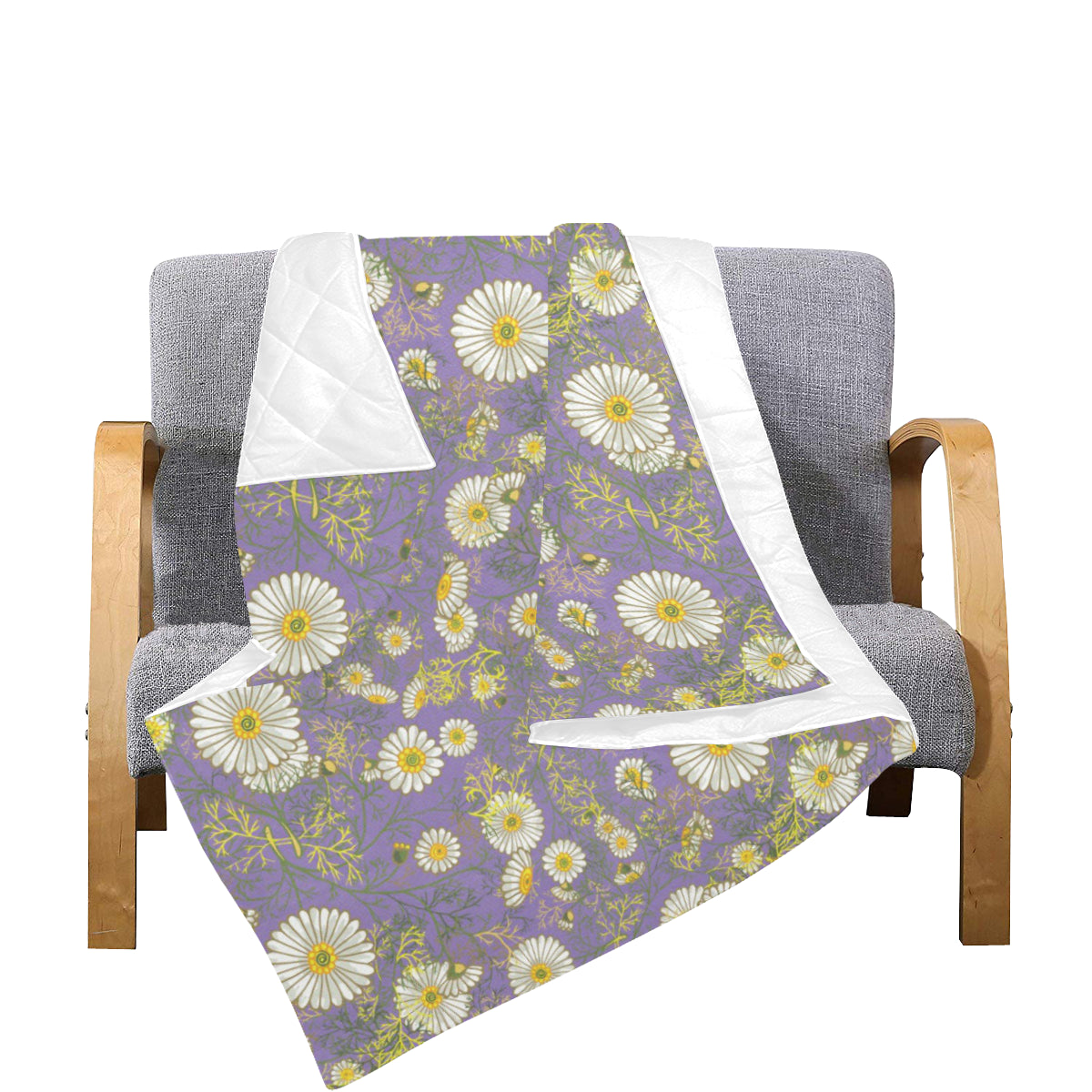 Daisy Pattern Print Design DS011 Premium Quilt