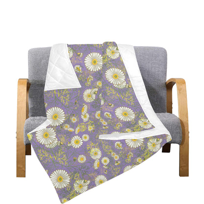 Daisy Pattern Print Design DS011 Premium Quilt