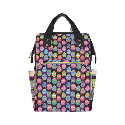 Easter Eggs Pattern Print Design RB08 Diaper Bag Backpack