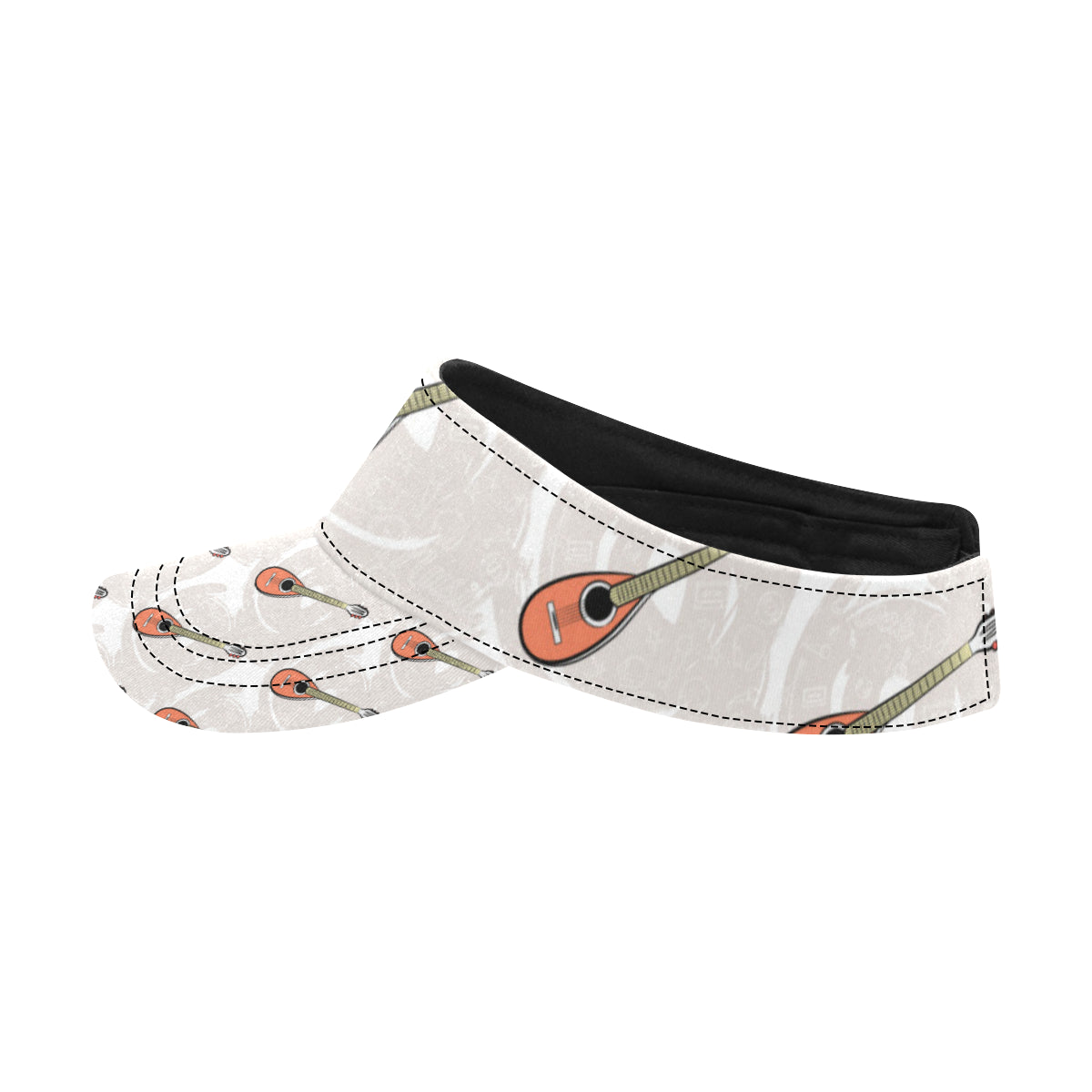 Mandolin Pattern Print Design 03 Unisex Sun Visor