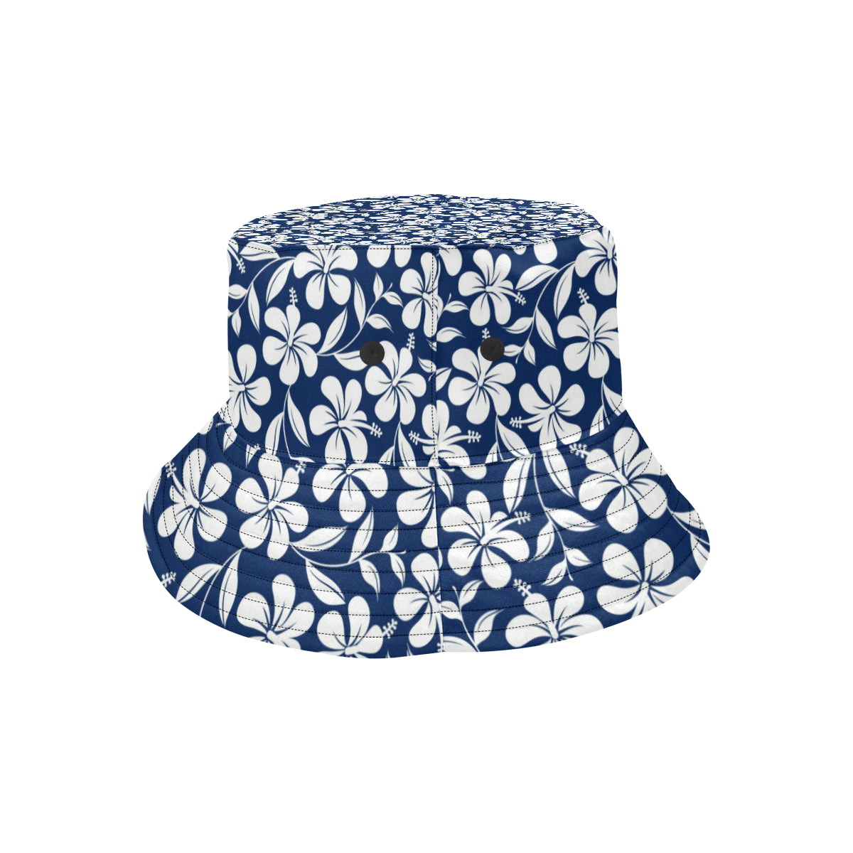Hibiscus Pattern Print Design HB031 Unisex Bucket Hat
