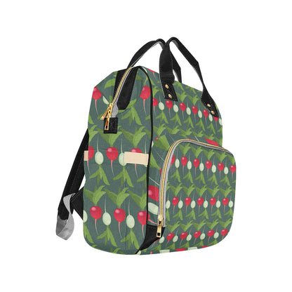 Radish Pattern Print Design A03 Diaper Bag Backpack
