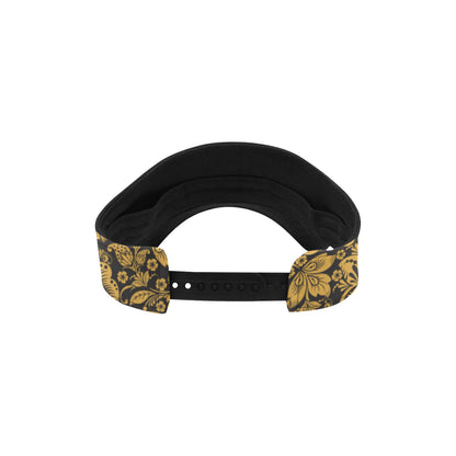 Brocade Gold Pattern Print Design 01 Unisex Sun Visor